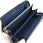 LOUIS VUITTON M23161 Murakami Takashi collaboration Monogram Denim Cherry LV x TM Zippy Wallet Long Wallet Zip Around Wallet Long Wallet Monogram Denim Canvas blue Used