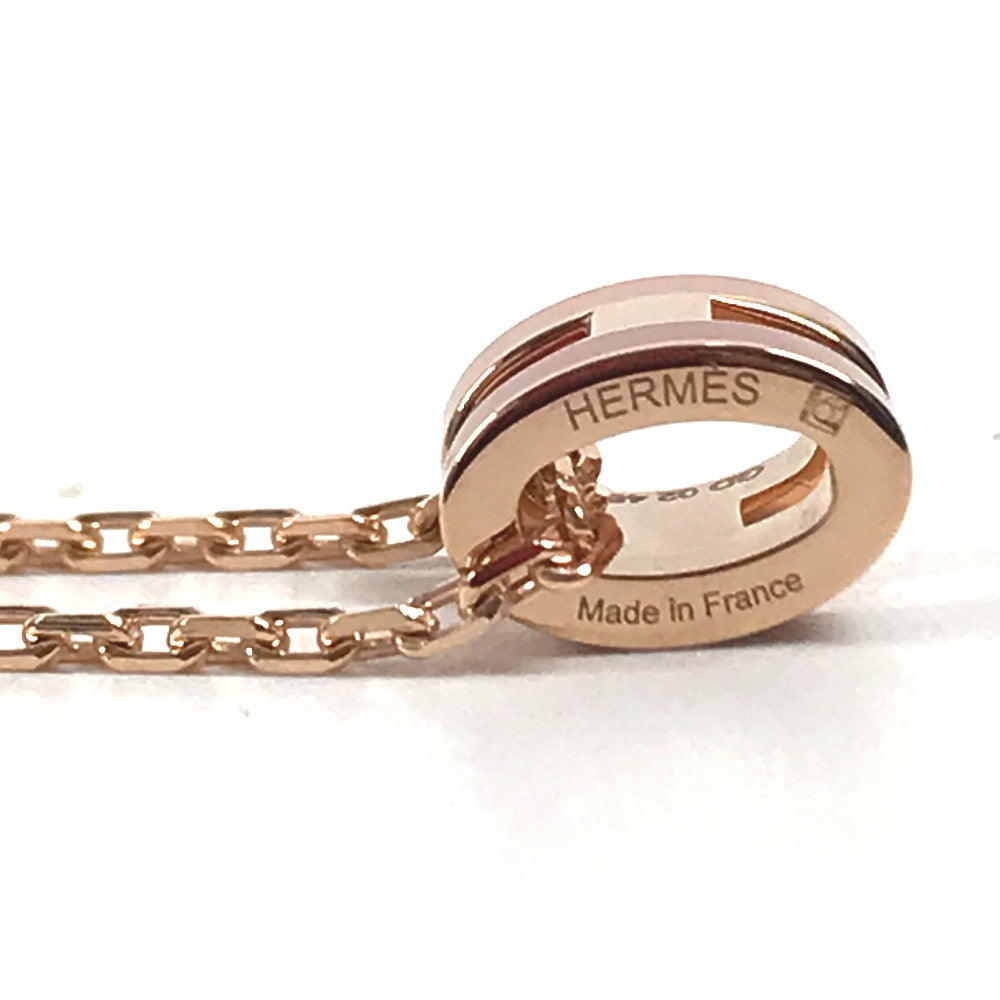 HERMES Pop ash H Pendant "Mini Pop H" by Rocabar Accessories Chain Necklace Necklace Metal pink Used