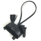 HERMES horse cheval Rodeo Robeo Brush PM Bag Charm Key Holder - All Black charm Leather / Mouton So Black Black Used