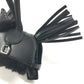 HERMES horse cheval Rodeo Robeo Brush PM Bag Charm Key Holder - All Black charm Leather / Mouton So Black Black Used