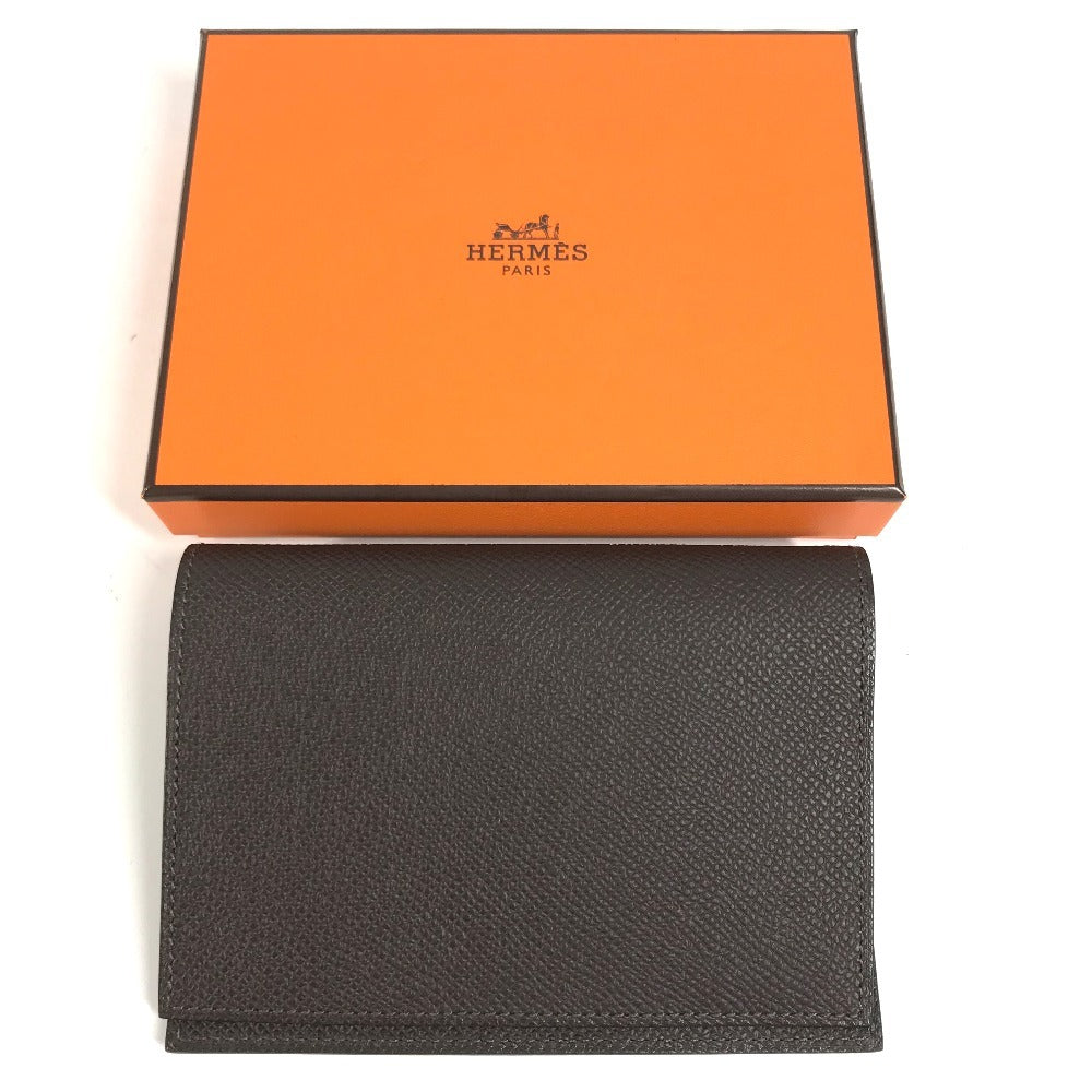 HERMES System planner, bi-fold, stationery AgendaGM Agenda GM AgendaCover Notebook Cover Notebook cover Epsom Evennes Brown Used