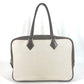 HERMES Plume 32 Plume 32 Tote bag, handbag, business bag Hand Bag Toile H / Vogarribar Ecru/Ebene Brown/Beige Used