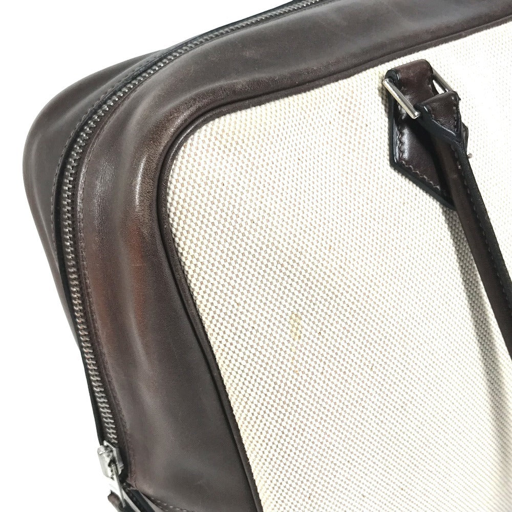 HERMES Plume 32 Plume 32 Tote bag, handbag, business bag Hand Bag Toile H / Vogarribar Ecru/Ebene Brown/Beige Used