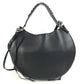 LOEWE 326.62.P66 Chain Fortune Hobo Bags 2WAY Bags Hand Bags Shoulder Bag Leather Black/Silver Used