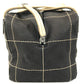 CHANEL vintage CC CC Mark chocolate bar Mini Duffle Bag, Bicolor Hand Bag Leather/Canvas Black/White Used