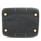 CHANEL vintage CC CC Mark chocolate bar Mini Duffle Bag, Bicolor Hand Bag Leather/Canvas Black/White Used