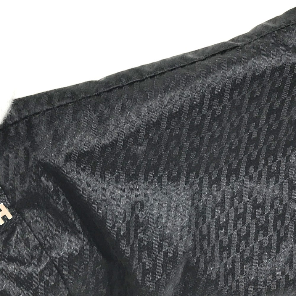 HERMES logo Woos de Voyage Mini Cosmetics Pouch, Travel Makeup Pouch Pouch silk Black Used