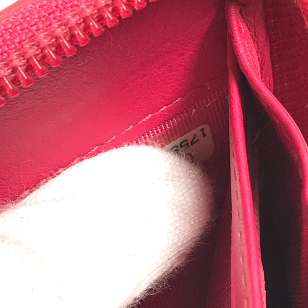 CHANEL A69091 Makeup CC CC Mark logo Long wallet Zip Around Long Wallet pink/White Used