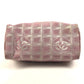 CHANEL New travel CC Mark Logo CC Crossbody Pochette bag Shoulder Bag Nylon Canvas / Leather pink Used