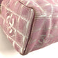 CHANEL New travel CC Mark Logo CC Crossbody Pochette bag Shoulder Bag Nylon Canvas / Leather pink Used