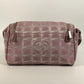 CHANEL New travel CC Mark Logo CC Crossbody Pochette bag Shoulder Bag Nylon Canvas / Leather pink Used