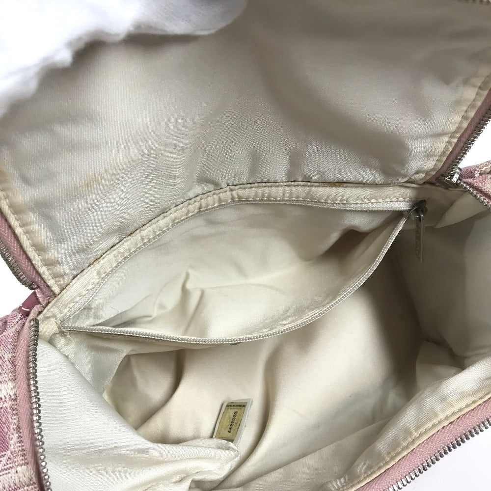 CHANEL New travel CC Mark Logo CC Crossbody Pochette bag Shoulder Bag Nylon Canvas / Leather pink Used