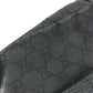 GUCCI 374423 Logo GG Crossbody Flap Pochette Shoulder Bag Nylon / Leather Black Used