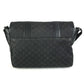 GUCCI 374423 Logo GG Crossbody Flap Pochette Shoulder Bag Nylon / Leather Black Used
