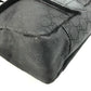 GUCCI 374423 Logo GG Crossbody Flap Pochette Shoulder Bag Nylon / Leather Black Used