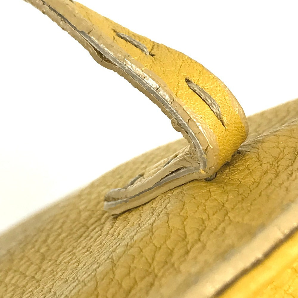 FENDI 8BH185 Selleria logo horse pattern Bag Tote Bag Shoulder Bag Shoulder Bag Leather yellow Used