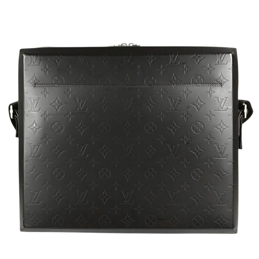 LOUIS VUITTON M46530 Monogram glasses Steve Shoulder Crossbody Shoulder Bag Monogram Glace Leather Cafe Brown Used