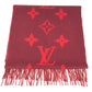 LOUIS VUITTON M75505 fringe charpes Ray Cavik Stole/Shawl Accessories Scarf Cashmere Red Used