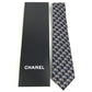 CHANEL CC CC Mark logo Accessories Necktie silk blue Used