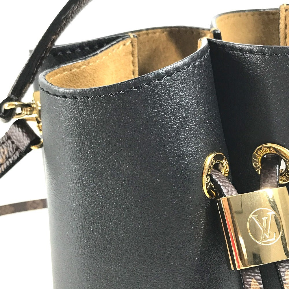 LOUIS VUITTON M13843 Monogram Bloom Bag, Shoulder Bag, Crossbody Bag, 2-Way Bag, Pochette Hand Bag Leather Black Used