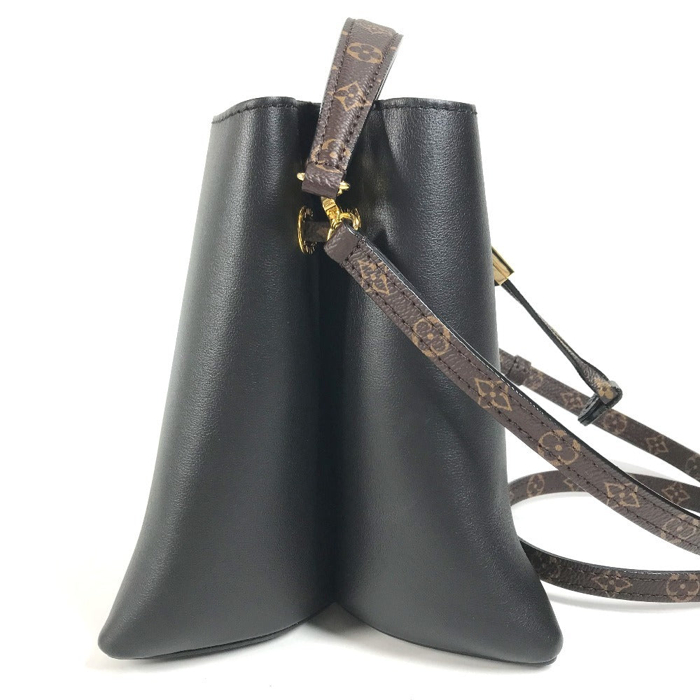 LOUIS VUITTON M13843 Monogram Bloom Bag, Shoulder Bag, Crossbody Bag, 2-Way Bag, Pochette Hand Bag Leather Black Used