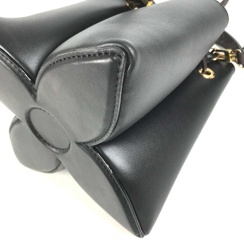 LOUIS VUITTON M13843 Monogram Bloom Bag, Shoulder Bag, Crossbody Bag, 2-Way Bag, Pochette Hand Bag Leather Black Used