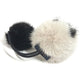 LOUIS VUITTON M78920 Chouchou Vison LV Cozy Hair Tie Scrunchie Hair Accessory Fur Hair rubber fur Beige/Black Used