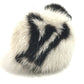 LOUIS VUITTON M78920 Chouchou Vison LV Cozy Hair Tie Scrunchie Hair Accessory Fur Hair rubber fur Beige/Black Used