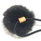 LOUIS VUITTON M78920 Chouchou Vison LV Cozy Hair Tie Scrunchie Hair Accessory Fur Hair rubber fur Beige/Black Used