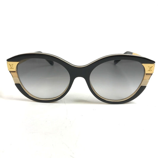 LOUIS VUITTON Z1857W LV Petite Spencer Cat Eye glasses glasses eyewear sunglasses Plastic / Metal Brown/Gold Used