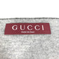 GUCCI 852038 GG logo fringe Stole/Shawl (winter clothing) Scarf Wool / Cashmere Black/gray Used