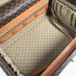 CELINE vintage Macadam Logo Makeup Box Cosmetic Vanity Bag Vanity Hand Bag PVC/Leather Brown Used
