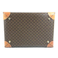 CELINE vintage Macadam Logo Makeup Box Cosmetic Vanity Bag Vanity Hand Bag PVC/Leather Brown Used