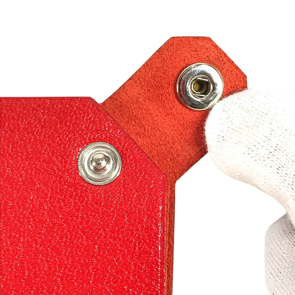HERMES Talmac PM Talmac PM Passport Cover, Small Items, Travel Supplies passport case Chevre Red Used