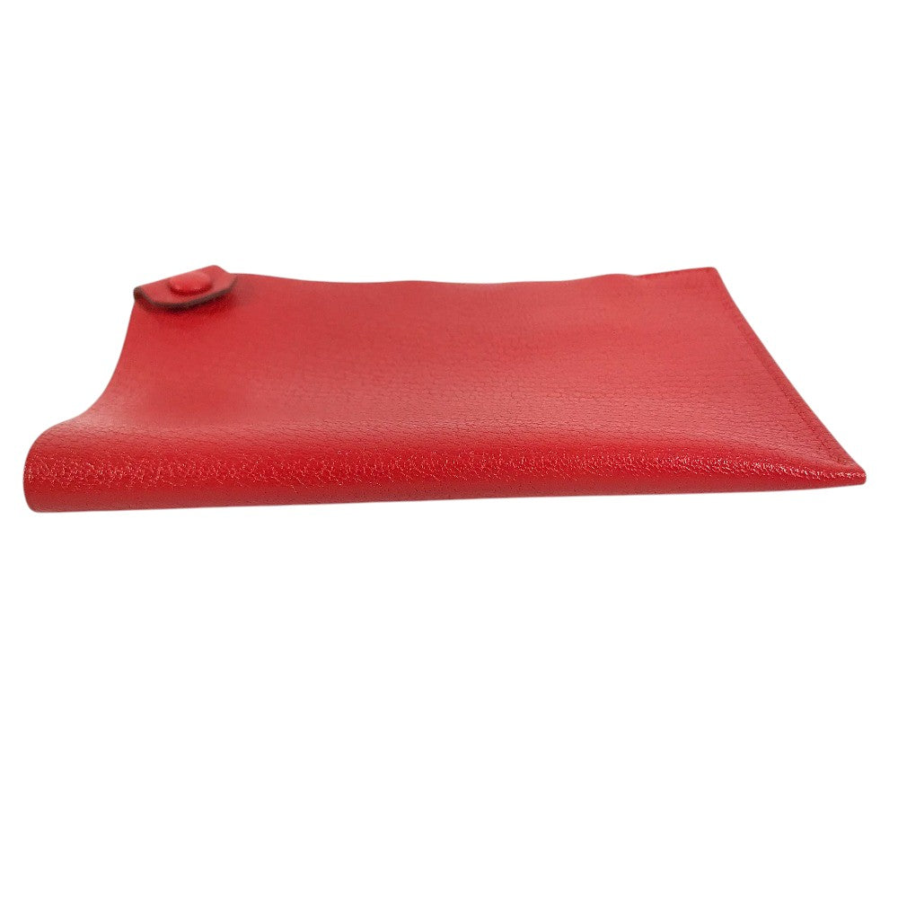 HERMES Talmac PM Talmac PM Passport Cover, Small Items, Travel Supplies passport case Chevre Red Used