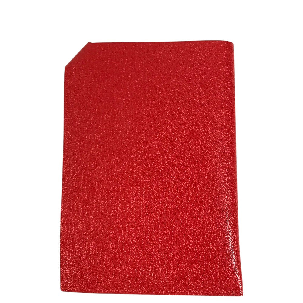 HERMES Talmac PM Talmac PM Passport Cover, Small Items, Travel Supplies passport case Chevre Red Used