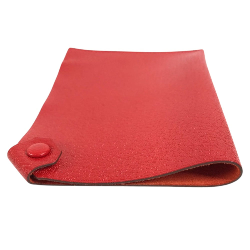 HERMES Talmac PM Talmac PM Passport Cover, Small Items, Travel Supplies passport case Chevre Red Used