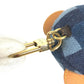 LOUIS VUITTON M03206 Damier Bag Charm - LV Louis Bear Key Holder Charm Knitted Hat Bear Bag Charm fur / Leather Black Used