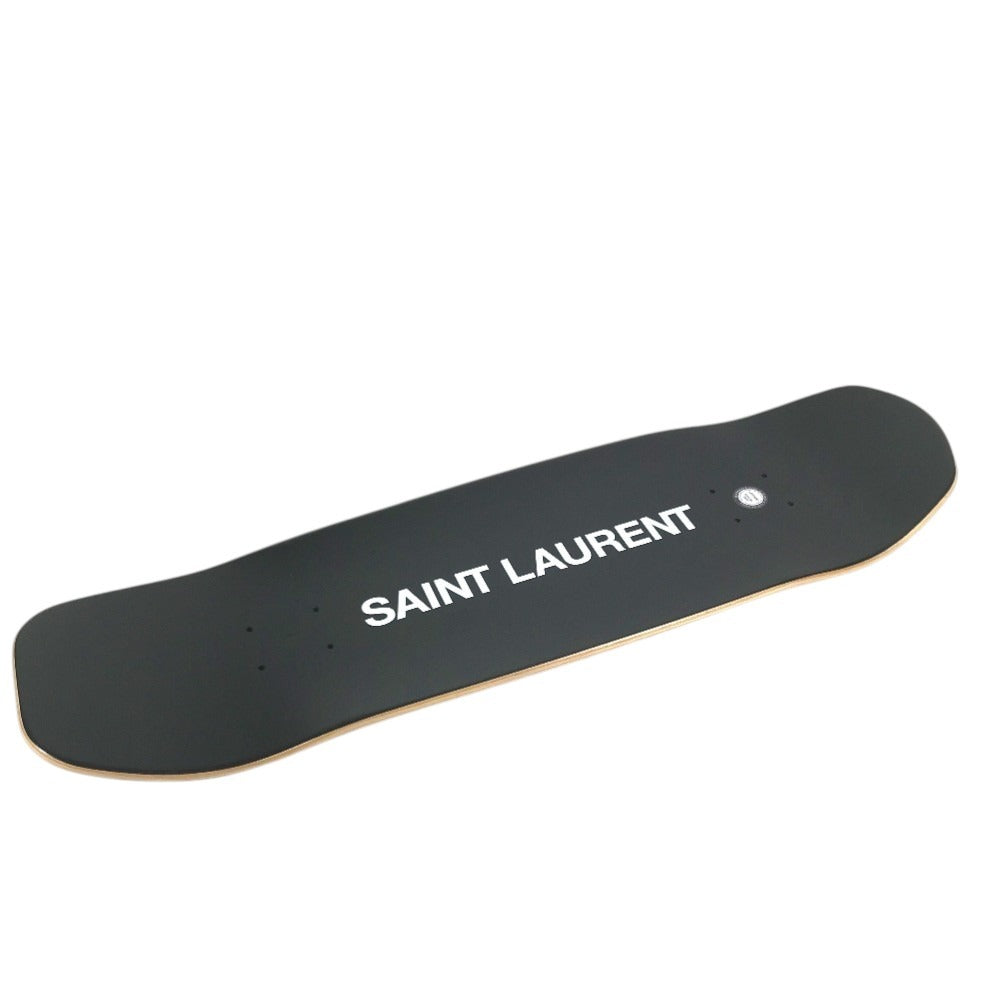 SAINT LAURENT PARIS 不明 skateboard interior board skateboard Leopard leopard print leopard Miscellaneous goods Wood Black/Brown Used