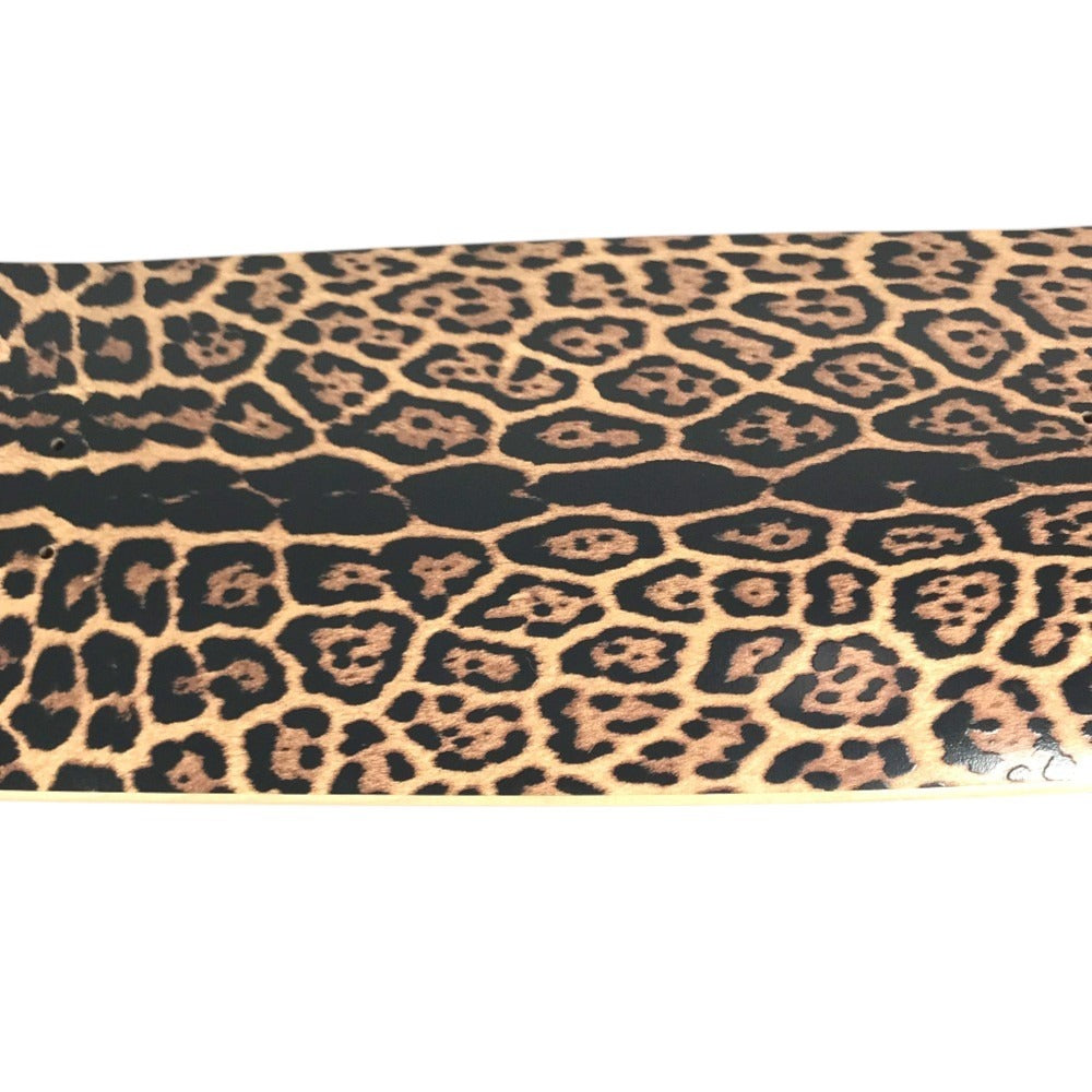 SAINT LAURENT PARIS 不明 skateboard interior board skateboard Leopard leopard print leopard Miscellaneous goods Wood Black/Brown Used
