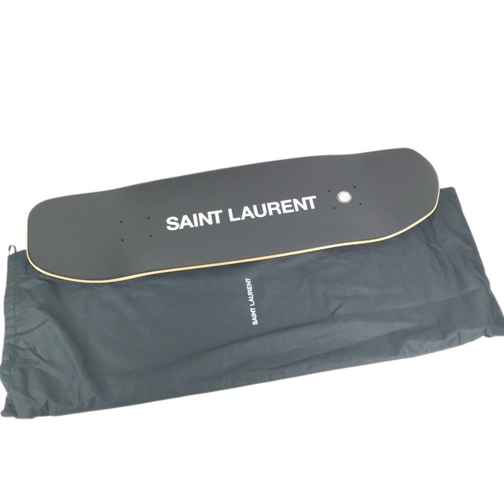 SAINT LAURENT PARIS 不明 skateboard interior board skateboard Leopard leopard print leopard Miscellaneous goods Wood Black/Brown Used