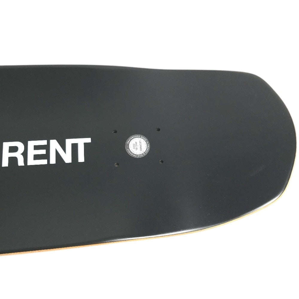 SAINT LAURENT PARIS 不明 skateboard interior board skateboard Leopard leopard print leopard Miscellaneous goods Wood Black/Brown Used