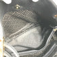 BALLY Big B logo Bag Tote Bag shawl Shoulder Bag Embossed Leather Black/Gold Used