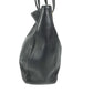 BALLY Big B logo Bag Tote Bag shawl Shoulder Bag Embossed Leather Black/Gold Used