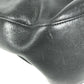 BALLY Big B logo Bag Tote Bag shawl Shoulder Bag Embossed Leather Black/Gold Used