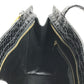 VERSACE Big Medusa Logo Greca Tote Bag Shoulder Chain Shoulder Bag Embossed Leather Black/Gold Used