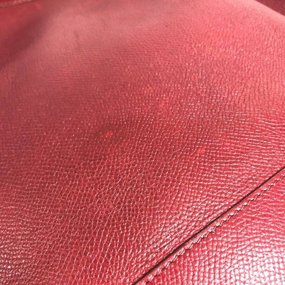 HERMES purse vintage Market GM Market GM Crossbody bag, bucket Shoulder Bag Courchevel Red Used