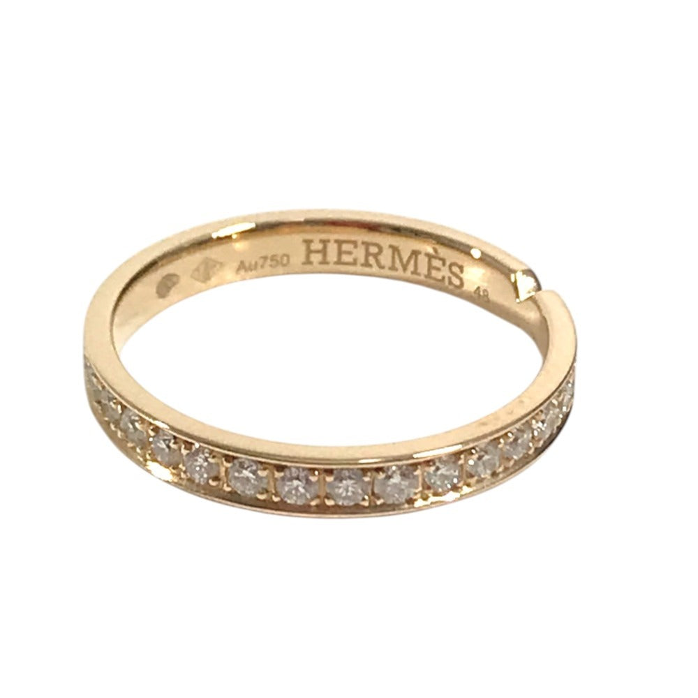 HERMES H119669B D0.41ct Wedding rings Everkelly Gold K18 18K Accessories Jewelry Ring Au750 Pink Gold Used