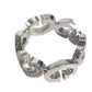CARTIER Diamond, K18 Gold C Heart Ring with Diamonds Accessory Jewelry Ring WG750 Silver Used