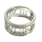 TIFFANY&Co. Diamond, K18 Gold Open atlas Accessory Jewelry Ring WG750 Silver Used